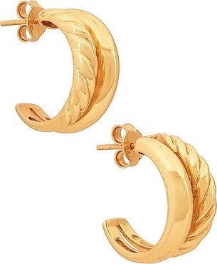 AUREUM Anna Earrings in Metallic Gold