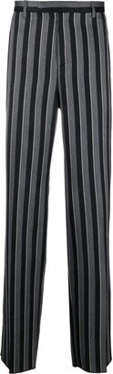 Vertical-Stripe Tailored Trousers