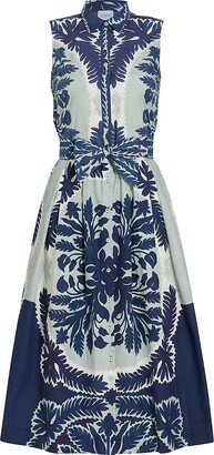 Zailee Printed Poplin Shirtdress