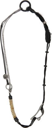 Black Leather Chain Necklace