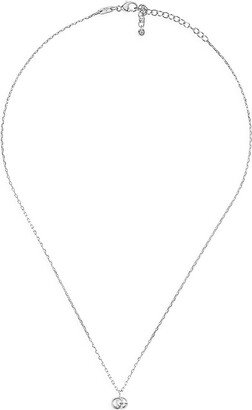 Running GG 18K White Gold Pendant Necklace