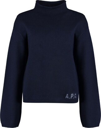 Virgin Wool Turtleneck Sweater-AA