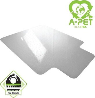 36x48 APET Lipped Chair Mat for Low/Standard Pile Carpet Clear