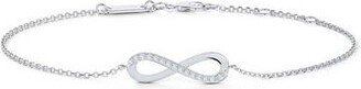 Infinity Bracelet In White Gold