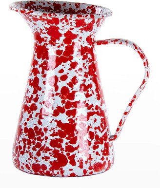 Red Swirl Small Pitcher