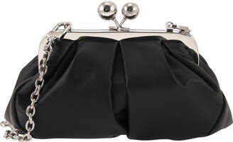 Logo Detailed Chained Clutch Bag-AA