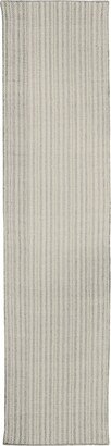 River Rvr-01 2'6 x 10' Runner Area Rug - Gray, Beige