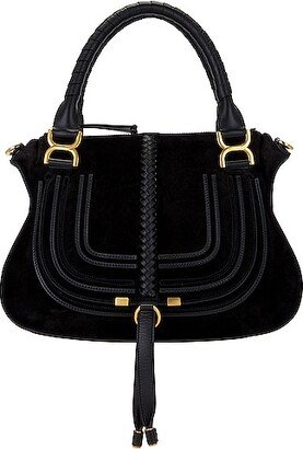 Marcie Medium Satchel Bag in Black