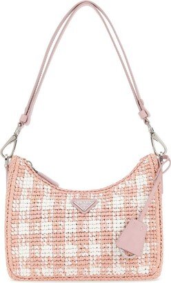 Logo-Triangle Chain-Linked Mini Shoulder Bag