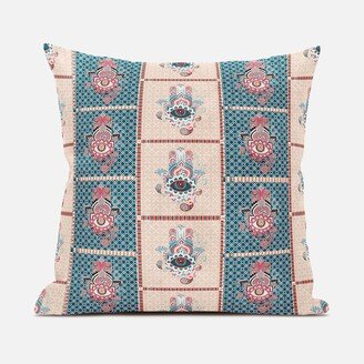 Amrita Sen Designs Amrita Sen Hamsa Hand Paisley Duo Indoor Outdoor Pillow Zip