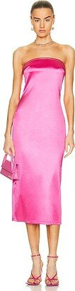 Lanal Tube Dress in Pink