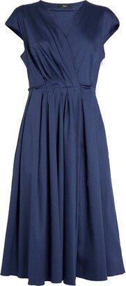 Pleated Midi Dress-AB