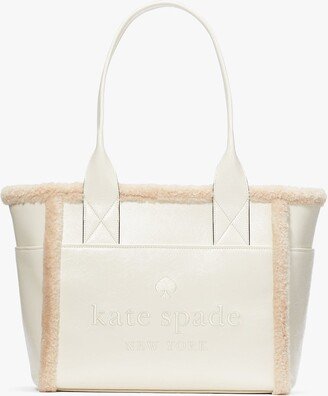 Jett Faux Shearling Tote