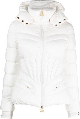 Detachable-Hood Corset-Style Puffer Jacket