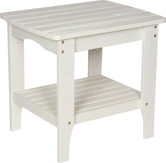 Porch & Den Laguna 24 Weather Resistant Wood Rectangular Table