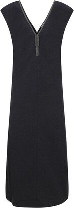 V-Neck Sleeveless Dress-AI