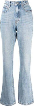 Fly high-rise slim-fit jeans