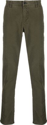 Logo-Embroidered Straight-Leg Trousers-AK