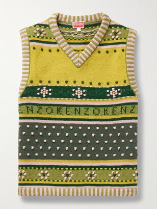 Textured Fair Isle Wool-Jacquard Sweater Vest