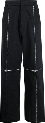 BLUEMARBLE Metallic-Detail Wide-Leg Trousers