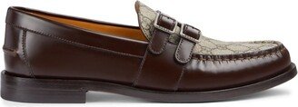 GG Supreme buckled leather loafers