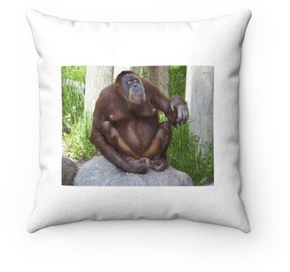 Orangutan Pillow - Throw Custom Cover Gift Idea Room Decor