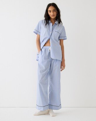 End-on-end cotton short-sleeve pajama set