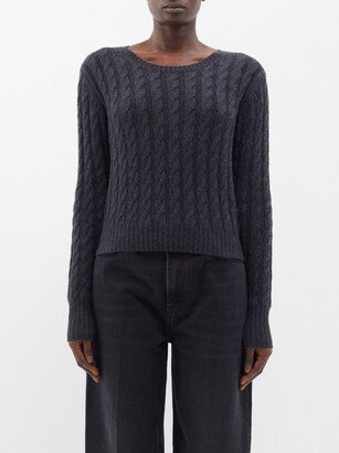 Cable-knit Merino Cropped Sweater