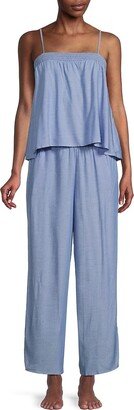 DKNY Women's 2-Piece Cami Top & Pants Pajama Set