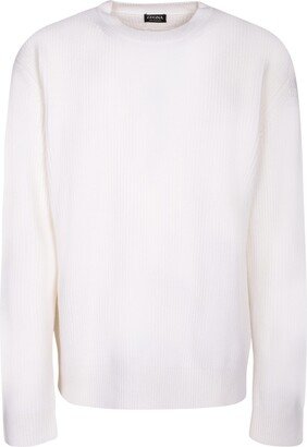 Oasis Cashmere White Sweater