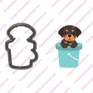 Dog in A Bucket Cookie Cutter, Animal Summer Cutter