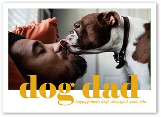 Father's Day Cards: Dog Dad Father's Day Card, White, 5X7, Matte, Signature Smooth Cardstock, Square