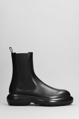 Combat Boots In Black Leather-AM
