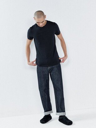 Open Selvedge-denim Organic-cotton Low-rise Jeans