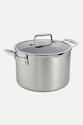 Clad CFX 8-qt Stainless Steel Ceramic Nonstick Stock Pot-AA