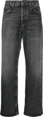 High-Rise Cropped Jeans-AO