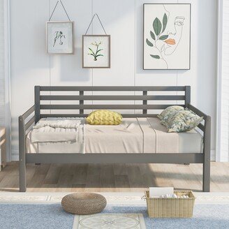 Wooden Full Size Daybed with Clean Lines