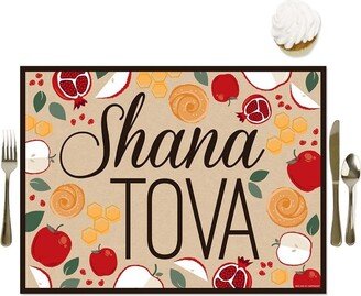 Big Dot of Happiness Rosh Hashanah - Party Table Decorations - New Year Placemats - Set of 16