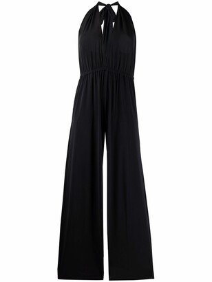 Halterneck Wide-Leg Jumpsuit