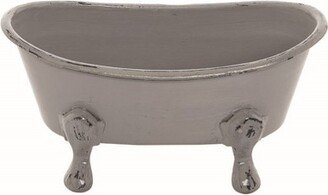 Gray Enamel Bathtub Soap Dish