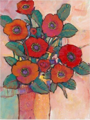 Tim O'Toole Poppies in a Vase I Canvas Art - 15.5