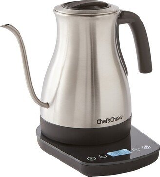 Electric Gooseneck Pour Over Kettle with Digital Touchscreen Control, 1 Liter Capacity, in Brushed Stainless Steel (KTCC1LSS13)