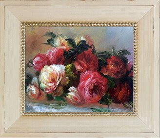 Overstock Art Discarded Roses By Pierre-Auguste Renoir Hand-Painted Oil Reproduction