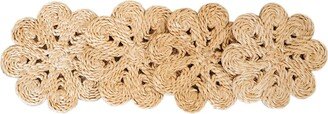 Korissa Jute Flower Drink Coaster - Set Of 4