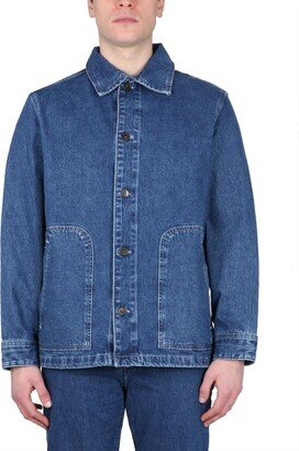 Long-Sleeved Denim Jacket-AC