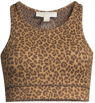 Leopard Print Sports Bra