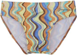 Geometric-Printed Swim Briefs-AA