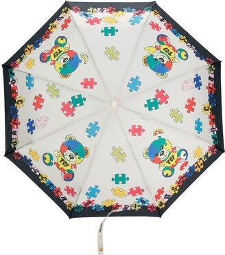 Toy-Bear Print Umbrella