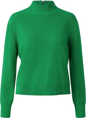 Mockneck Wool-Blend Sweater