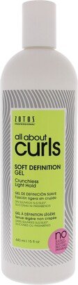 Soft Definition Gel by All About Curls for Unisex - 15.0 oz Gel